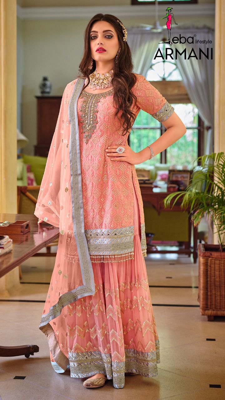Eba Lifestyle Armani Heavy Designer Wear Wholesale Wedding Salwar Suits Catalog